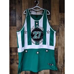 🔥 Miami Florida Allstars #27 Street Ball Jersey – Green/White – Size 52 – Great